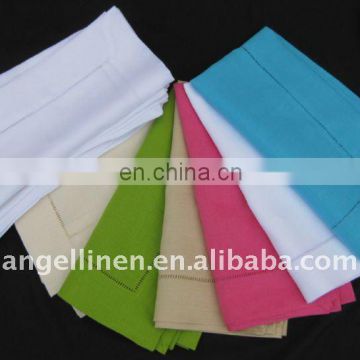 100% pure linen napkins with ladder hemstitch in many colors
