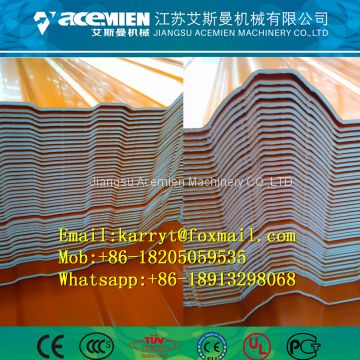 Plastic composite wave roof tile making machine/ PVC wave roof tile making machine/ Vinyle wave roof sheet  machine