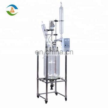 Top Quality 100l Double Stainless Jacket Glass Reactor