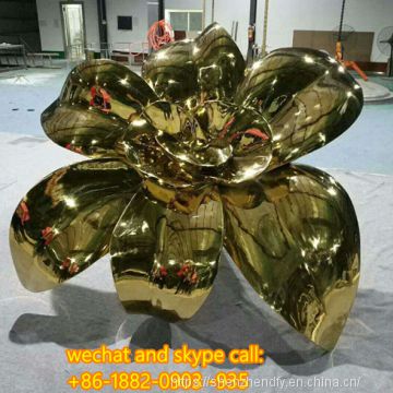 Stainless Steel Fish Sculpture Customized Modern Office