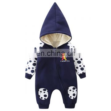 RTS  Cartoon romper baby jumpsuit for winter and autumn baby hoodies