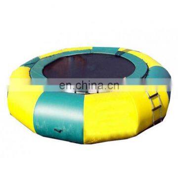 Summer sport games floating platform inflatable jumping trampoline