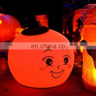 Baby night lights led lamp style Halloween soft silicone night light