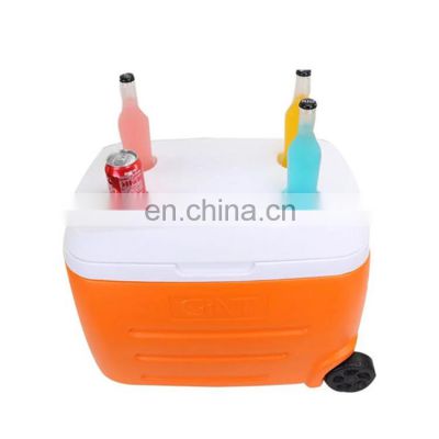 2021 Gint Popular 55L Large Capacity Cooler Box with wheel Custom color for Fishing Camping Ice Box