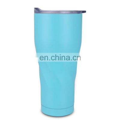 New design 16oz coffee beer tumbler double wall portable with lid