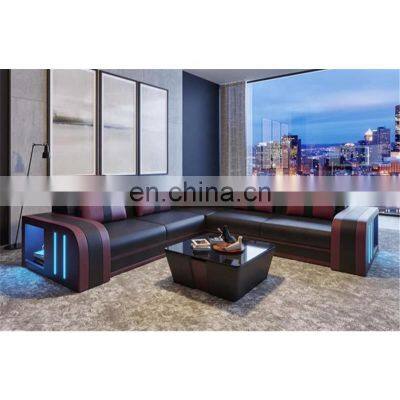 For Custom Prefab Houses Sofas Super Living Room Furniture With LED Lamps