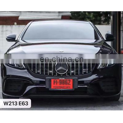 For W213 modified E63s AMG model body kit include front bumper assembly rear lip tip exhaust for Mercedes benz E class 2016-2020