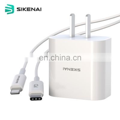 SIKENAI 18W PD Fast Charger Perfectly Match Phone 12 series Type-C To for iPhone Cable