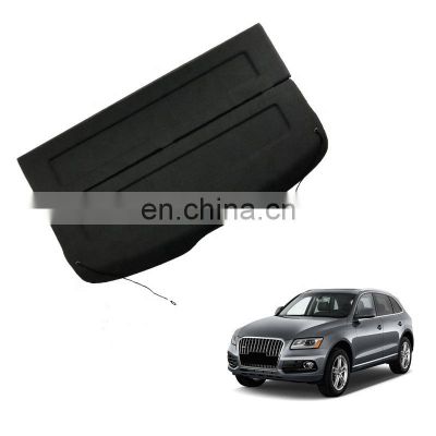 Manufacture sell Universal black rear trunk cargo cover security shield screen for AUDI Q5 2009-2016+ Privacy Shade parcel shelf