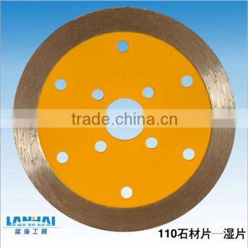 4.3"(110mm)diamond saw blade for concrete wall slot cutting-continuous rim