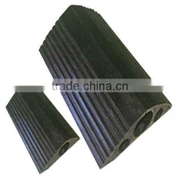 three channels rubber cable protector