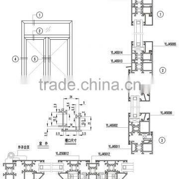 Casement window profile installation