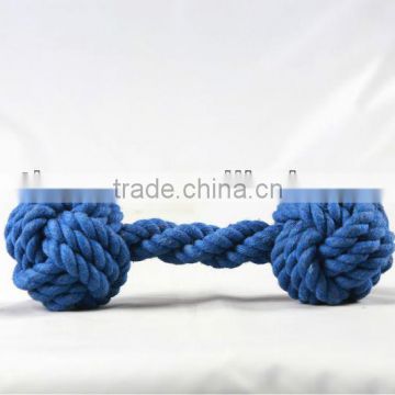2013 dumbbell cotton rope dog toys