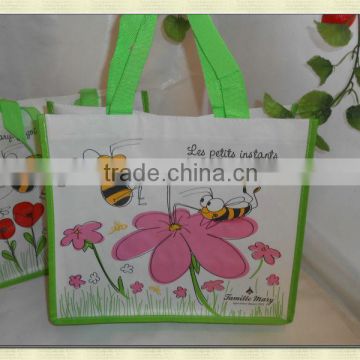 honey bee manufacture promotional pp non woven shopping bag