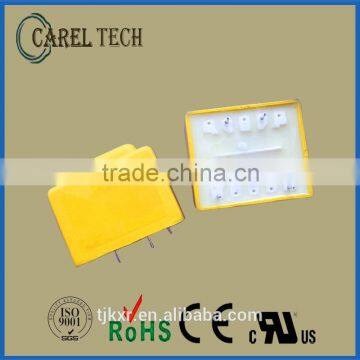 CE ROHS, UL VDE approved, EI30/15.5 PCB mounted,encapsulated, 2.0VA-2.3VA 220V 12V transformer