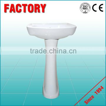 2016 Hot sell new style ceramic bathroom basin with pedestal
