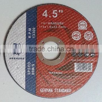 4.5" 115X1X22.2mm Thin Cutting Wheels / Discs for Stainless steel, INOX, Metal