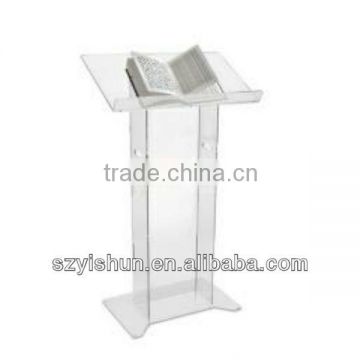 Customized acrylic podium white acrylic lectern podium