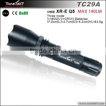 Rechargeable high power Aluminum flashlight TANK007 TC29A