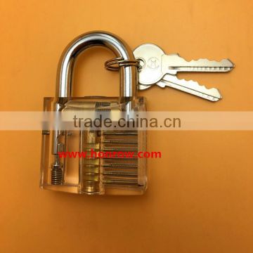 New high quality Transparent Visible Pick Cutaway Mini Practice View Padlock Lock Training Skill For Locksmith used