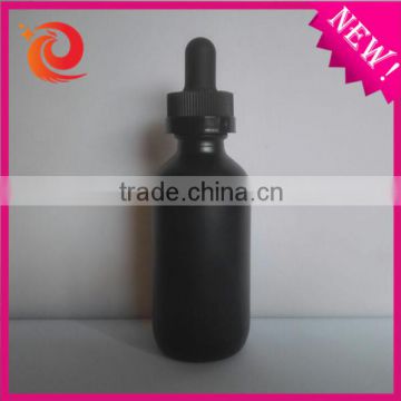 60 ml e liquid glass dripper bottle 2oz black frosted glass dropper bottle