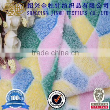 2014 high quality printed fleece fabric for carpet