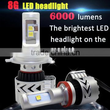 led Lamp 6000LM LED G8 Headlight Kit Bulbs12V Voltage For parts toyota