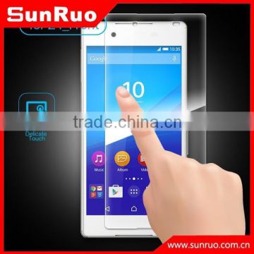 Supply for Sony Xperia z4 tempered glass screen protector,for sony z4 front and rear clear glass screen protector guard