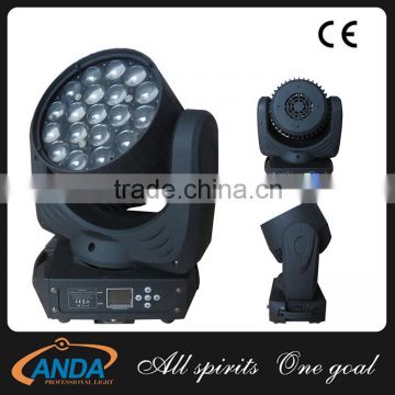 Guangzhou Manufacory 19*12W 4in1 DMX zoom+ wash+beam 3in1led moving head