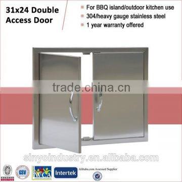 Satinless Steel Bar Doors