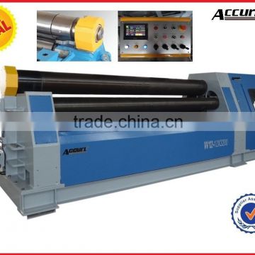 W12-6*2000 CNC Touch Screen Hydraulic Plate Sheet Rolling Bendr Machine with PLC