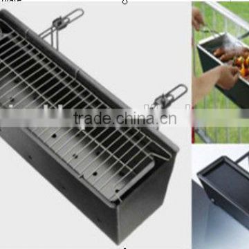 Charcoal balcony hanging bbq grill