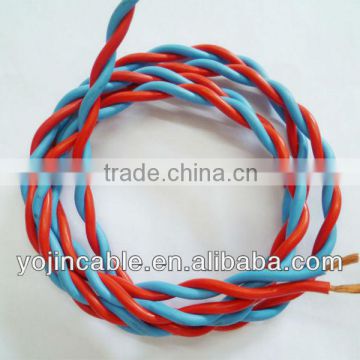 300/300v copper core pvc insulated flexibe twisted wire electric wire