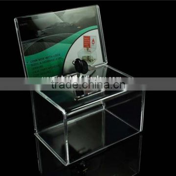wholesale acrylic donation container ideas