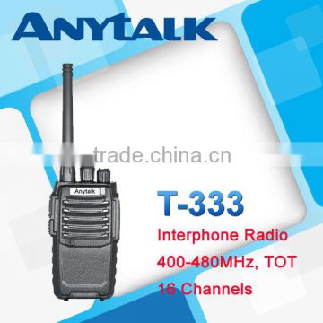 Anytalk T-333 16 channels two way radio 400-480mhz