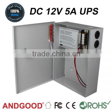UPS Power Supply For CCTV Camera AGSIWD1205-01B Security Rated Power 60W