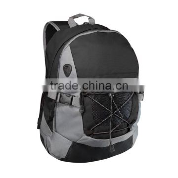 High quality 600D outdoor shoulder bungee backpack with logo printing or embroidery