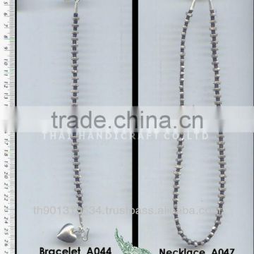 Thai Karen Silver Necklace & Bracelet Jewelry 925 Sterling Silver
