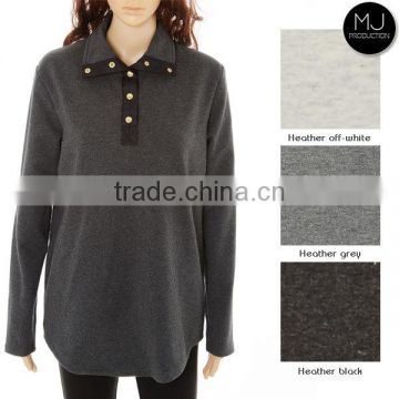 Wholesale Clothing Heather Fabric Winter Pullover