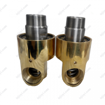 G thread connection high quality high speed rotary union for cooling water, hydraulic oil, air