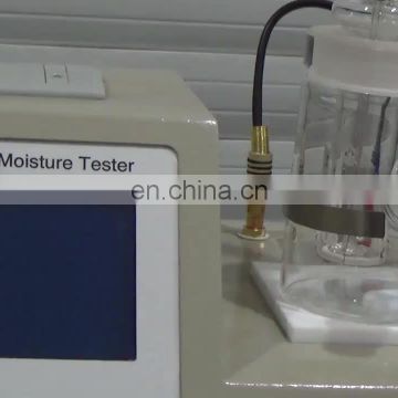 Rapid karl fischer moisture water content tester oil moisture meter