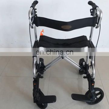European 500 LBS outdoor handle and seat adjustable with brake and footrest top quality adjustable rollator