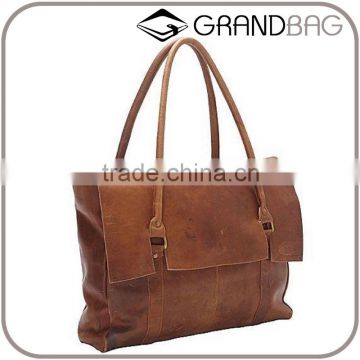 wholesale vintage style leather shoulder tote bags ladies satchel bag handbags