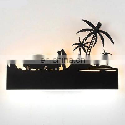 Nordic Minimalist Elephant LED Wall Lamp Aisle Bedroom Bedside Modern Creative Shadow Mirror LED Wall Light