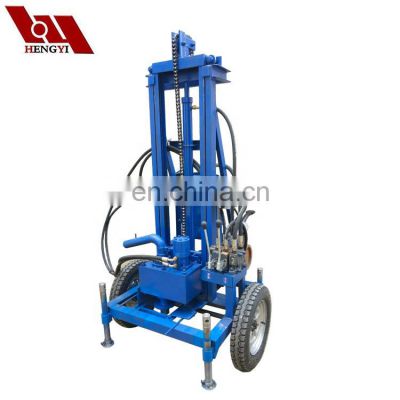 drill pipe water well drilling, 150m water well drilling machine, ground drilling machine
