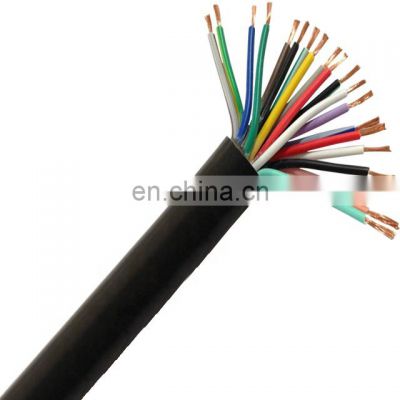 Wire And Cable Wholesale 20 Core 0.5MM Stranded Lighting Cable PVC Sheathed Flexible Wire Floor and Ladder Control Cable