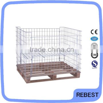 Wire mesh metal cage for warehouse