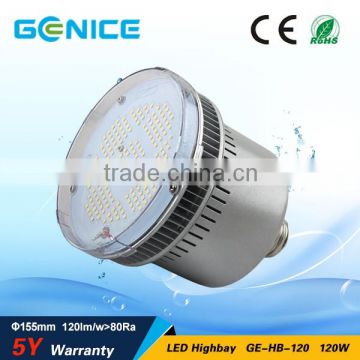 Industrial Lighting e40 led high bay lamp, 120w LED High Bay & Low Bay Lighting 5 years warranty                        
                                                                                Supplier's Choice