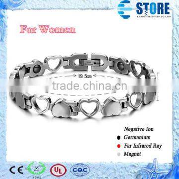 Stainless Steel Woman Bracelet /Health Energy Bracelet
