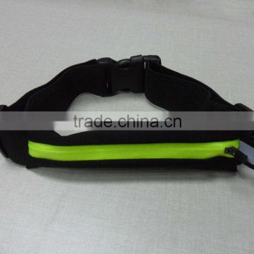 Wholesale custom sport waistbag cellphone/Factory comfortable sport gym waistbag for cellphone/ adjustable strap waistbag